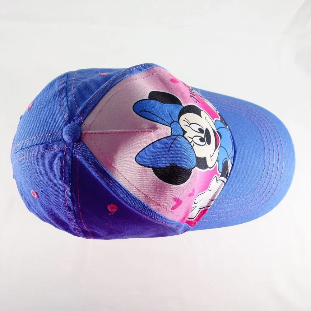 Disney Minnie Mouse Kids Youth‎ Blue and Pink Adjustable Baseball Cap Hat